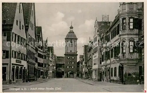 AK / Ansichtskarte Dillingen_Donau Adolf Hitler Strasse Dillingen Donau