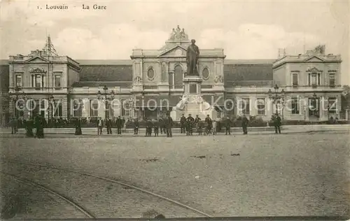 AK / Ansichtskarte Louvain_Flandre La Gare Louvain_Flandre