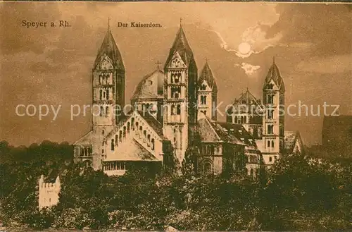 AK / Ansichtskarte Speyer_Rhein Der Kaiserdom Speyer Rhein