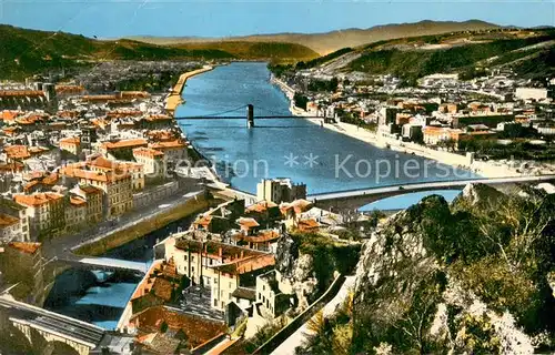 AK / Ansichtskarte Vienne_sur_le_Rhone Les Ponts sur la Gere et sur le Rhone A droite Sainte Colombe Vienne_sur_le_Rhone