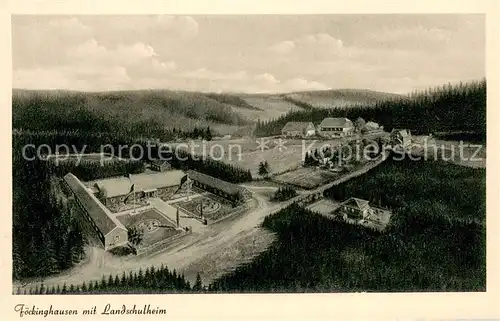 AK / Ansichtskarte Foeckinghausen_Bestwig Landschulheim Panorama Foeckinghausen_Bestwig