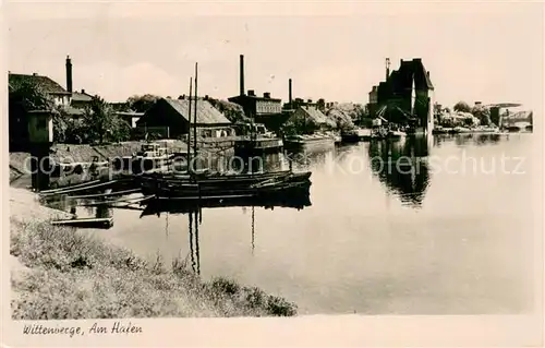 AK / Ansichtskarte Wittenberge_Prignitz Am Hafen Wittenberge Prignitz