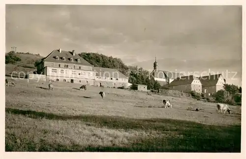 AK / Ansichtskarte Kreuzberg_Rhoen Kreuzberghotel Braun und Kloster Kreuzberg Rhoen