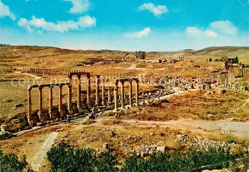 AK / Ansichtskarte Jerash_Jordanien Saeulenstrasse 