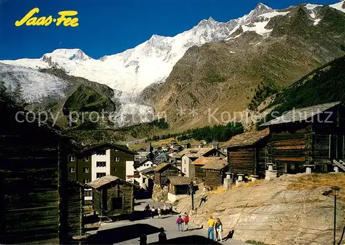 AK / Ansichtskarte Saas Fee Alphubel   Taeschhorn   Dom   Lenzspitze Saas Fee