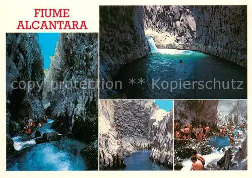 AK / Ansichtskarte Fiume_Alcantara_Sicilia_IT Particolari 