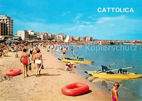 AK / Ansichtskarte Cattolica__Provincia_Rimini_IT Lungomare e spiaggia 