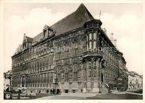 AK / Ansichtskarte Gent_Gand_Flandre Hotel de Ville Gent_Gand_Flandre