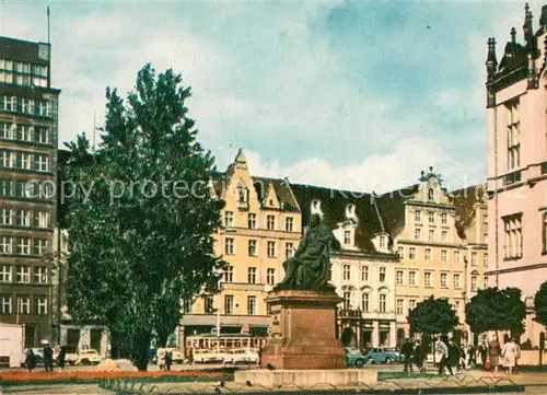 AK / Ansichtskarte Wroclaw The Aleksander Fredo Monument Wroclaw