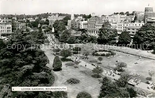 AK / Ansichtskarte Bournemouth_UK Fliegeraufnahme Lower Gardens Bournemouth UK