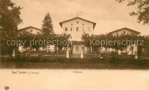 AK / Ansichtskarte Bad_Soden__Taunus Kurhaus 