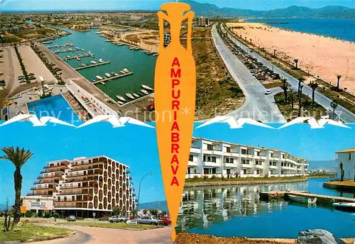 AK / Ansichtskarte Ampuriabrava_ES Canales playa y bellos rincones 