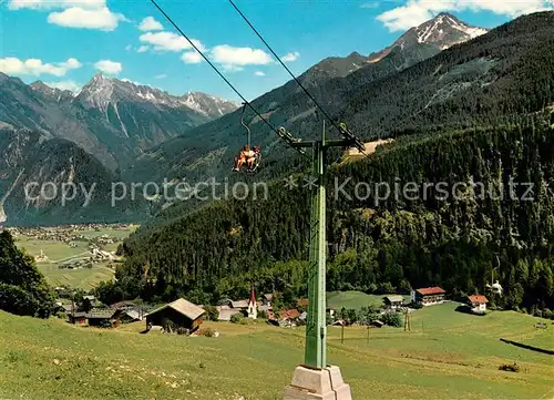 AK / Ansichtskarte Finkenberg_Zillertal_Tirol_AT Blick von der Almbahn nach Mayrhofen mit Brandbergkolm und Ahornspitze 