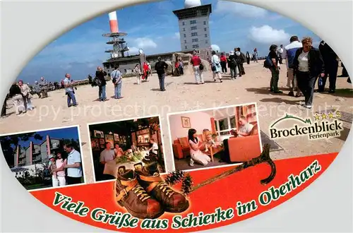 AK / Ansichtskarte Schierke_Harz Brockenblick Ferienpark Gasthaus Gastraeume Gaestezimmer Schierke Harz