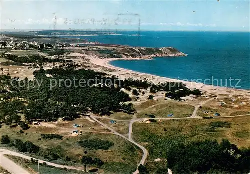 AK / Ansichtskarte Pleherel_Frehel_22 Le Camping   La Plage   La Pointe aux Chevres et la Pointe d Erguy 