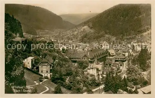 AK / Ansichtskarte Bad_Wildbad Panorama Blick ins Enztal Schwarzwald Bad_Wildbad