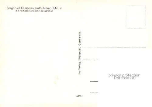 AK / Ansichtskarte Kampenwand_Chiemgau Berghotel Kampenwand m. Kampenwandbahn Bergstation Kampenwand Chiemgau