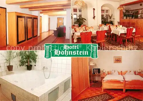 AK / Ansichtskarte Neustadt_Harz Hotel Hohnstein Gaststube Bad Zimmer Neustadt_Harz