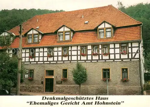 AK / Ansichtskarte Neustadt_Harz Ehem Gericht Amt Hohnstein Neustadt_Harz