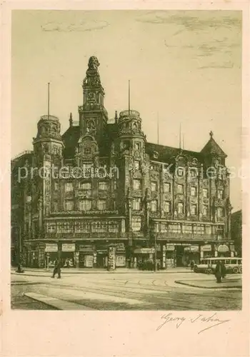 AK / Ansichtskarte Dresden_Elbe Geschaeftshaus Wiener Platz Dresdner Feuerversicherung 