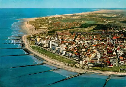 AK / Ansichtskarte Norderney_Nordseebad Fliegeraufnahme Panorama Norderney_Nordseebad