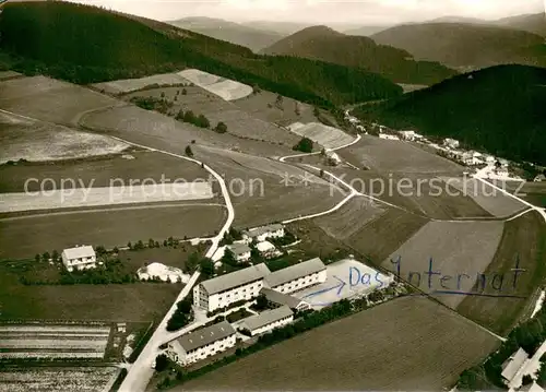 AK / Ansichtskarte Willingen_Sauerland Fliegeraufnahme Internat der Upland Schule Willingen_Sauerland