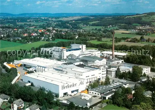 AK / Ansichtskarte Herford Brauerei Felsenkeller Herford Fliegeraufnahme Herford