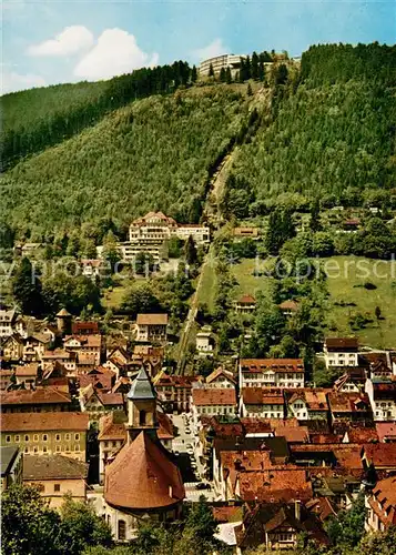 AK / Ansichtskarte Wildbad_Schwarzwald Blick zum Sommerberg Wildbad_Schwarzwald