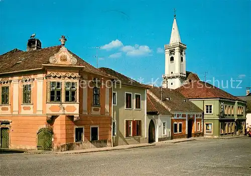 AK / Ansichtskarte Rust_Burgenland Hauptplatz mit Buergerhaus Zum Auge Gottes Rust_Burgenland