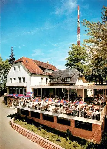 AK / Ansichtskarte Heidelberg_Neckar Berghotel Koenigstuhl Freiterrasse Heidelberg Neckar