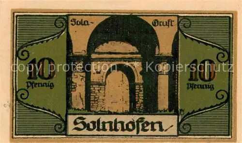 AK / Ansichtskarte Solnhofen 10 Pfennig Geldschein  Solnhofen