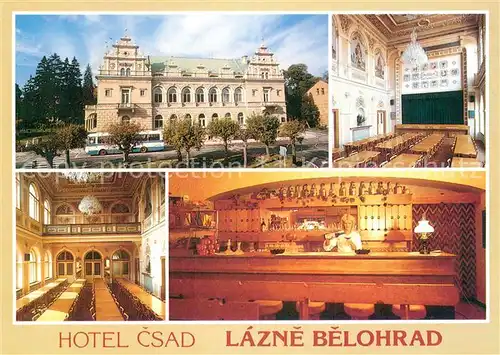 AK / Ansichtskarte Lazne_Belohrad_Bad_Bielohrad_CZ Hotel Csad Aussen  u. Innenansichten 