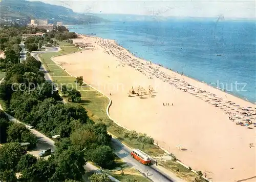 AK / Ansichtskarte Varna_Warna_Bulgaria Fliegeraufnahme Strand 