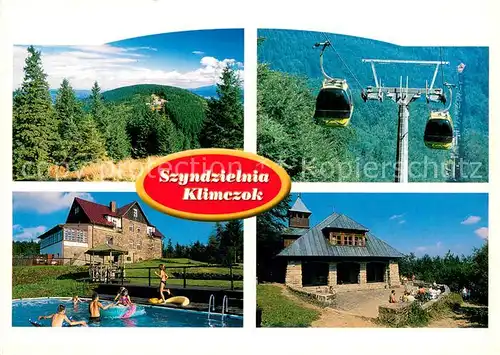 AK / Ansichtskarte Beskid_Slaski_PL Schwimmbad Gondeln Aussicht Natur 