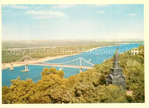 AK / Ansichtskarte Kiev_Kiew Dnieper from Volodimirske Hill Kiev_Kiew