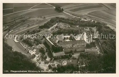 AK / Ansichtskarte Weissenburg__Bayern Wuelzburg Fliegeraufnahme 