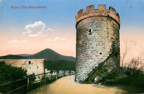 AK / Ansichtskarte Hoh Rappoltstein_Ribeauville_68_Alsace Ruine 