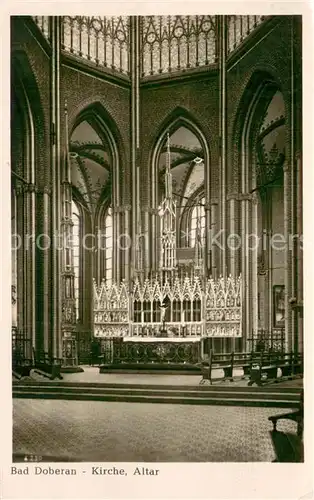 AK / Ansichtskarte Bad_Doberan Kirche Altar Bad_Doberan