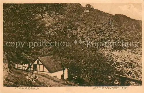 AK / Ansichtskarte Essen__Ruhr Stadtwald Weg zur Schwarzen Lenz 