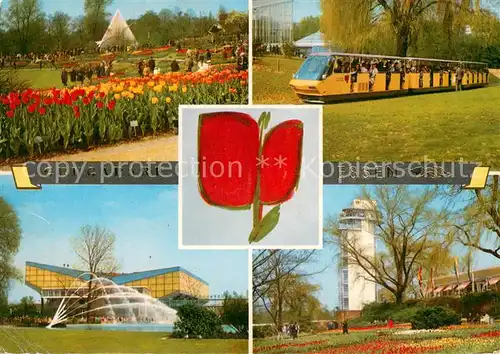 AK / Ansichtskarte Essen__Ruhr Grugapark Parkbahn Fontaene Turm 