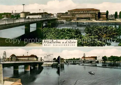 AK / Ansichtskarte Muelheim_Ruhr Neue Schlossbruecke Ruhrpartien Muelheim Ruhr