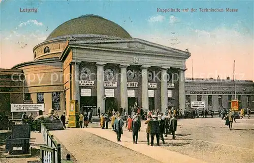 AK / Ansichtskarte Leipzig Kuppelhalle auf der Technischen Messe Leipzig