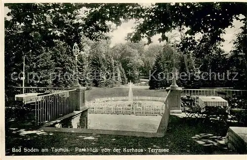 AK / Ansichtskarte Bad_Soden__Taunus Parkblick von der Kurhaus Terrasse 