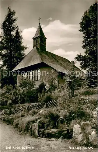 AK / Ansichtskarte St_Blasien Ev Kirche St_Blasien