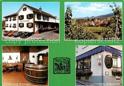 AK / Ansichtskarte Britzingen Winzergenossenschaft Panorama Probierstube Verkaufstelle Badenweiler Britzingen