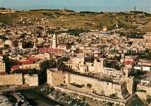 AK / Ansichtskarte Jerusalem_Yerushalayim Birds eye view Jerusalem_Yerushalayim