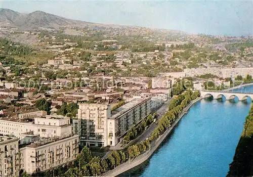 AK / Ansichtskarte Tbilisi_Tiflis_Georgia Uferstrasse Fluss Kury 