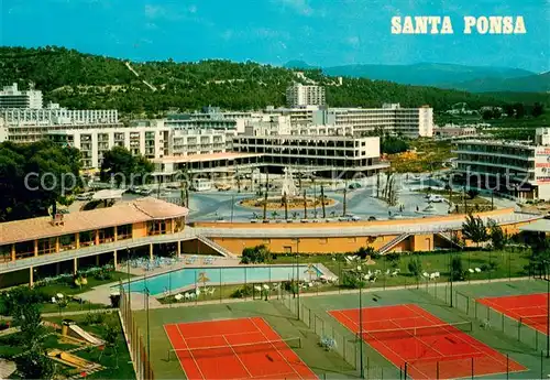 AK / Ansichtskarte Santa_Ponsa_Mallorca_Islas_Baleares Hotels Tennisanlage Santa_Ponsa
