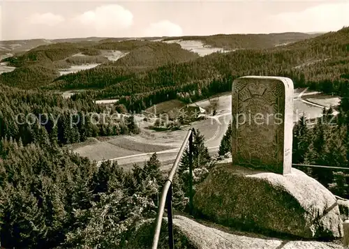 AK / Ansichtskarte Hornberg_Schwarzwald Karlstein mit Blick auf Gasthaus zur Schoenen Aussicht Hornberg Schwarzwald