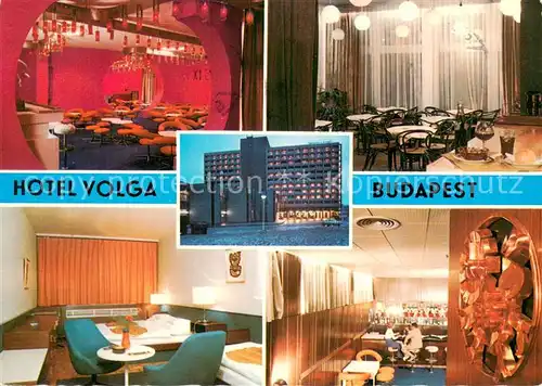 AK / Ansichtskarte Budapest Hotel Volga Gastraeume Bar  Budapest